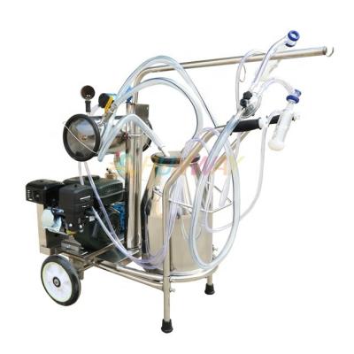 China food & Electric Beverage Plant and Gasoline Engine Cow Milker with Double Buckets for sale