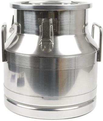 China food & Factory 40L/10.5 Gal Milk Cans-Stainless Steel Beverage Milk Barrel Pail Milk Bucket Jug Oil Barrel Wine Barrel Silicone Seal for sale