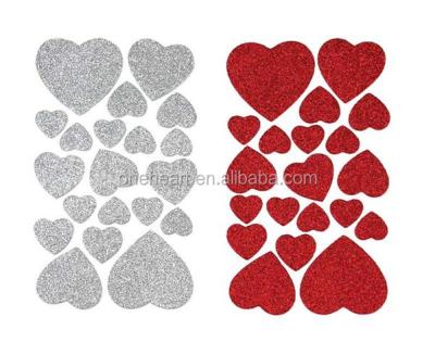 China EVA Foam Sticker/3D Puffy Heart Shaped Sticker Cheap and Beautiful Cartoon Self Adhesive for sale