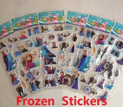 China Newest Removable 3D PVC Eco-friendly Transparent Cartoon Puffy Foam Sticker For Kids for sale