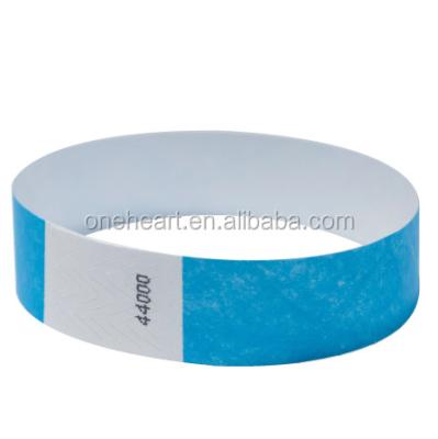 China Disposable Hot Selling Waterproof Wristband/Tearproof Tyvek For Events/Disposable Wristband for sale