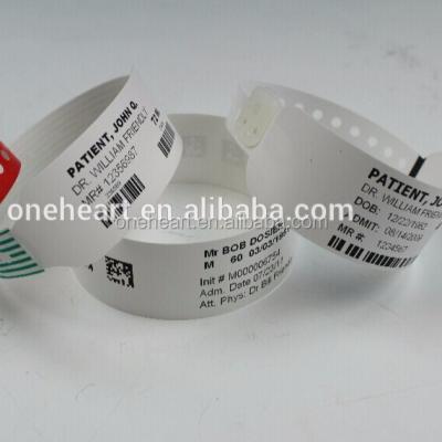 China Disposable and Eco-Friendly Disposable/Tearproof Patient Wristband for Hospital Use/Tyvek Wristband for sale