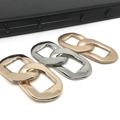 China High Quality Chain Buckle Metal Accessories Chain Buckle New Chains Connector Charms For Clothes And Bags Belt Women Buckle for sale