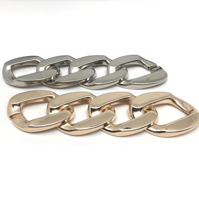 China High Quality Chain Buckle Metal Accessories Chain Buckle New Chains Connector Charms For Clothes And Bags Belt Women Buckle for sale