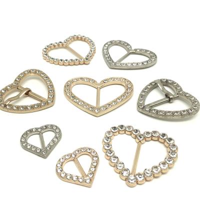 China New High Quality Buckle Metal Accessories Bead Crystal Rhinestone Buckle Connector For Clothes And Bags Belt Charm Ladies Buckle for sale