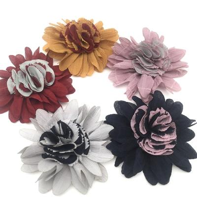 China 2021 Hot Sale Fashion DIY Chic Hair Accessories Anti-dust Anti-odor Crinkle Chiffon Fabric Clothing Decoration Small Flower for sale