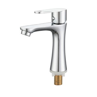 China China Factory Metered Wholesale Faucets Manufactures Faucets Deck Mounted Single Handle Bathroom Sink Faucet Cold Water Faucet for sale