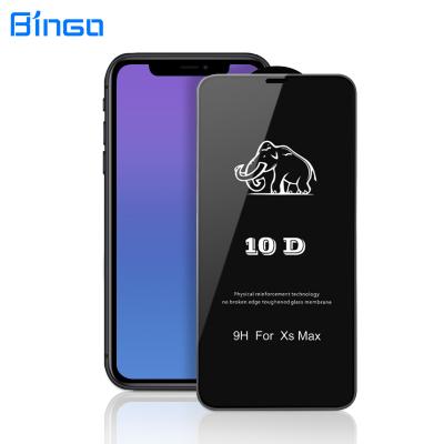 China For iphone 12 full tempered glass 10d glue tempered glass for iphone 12 pro max full glue screen protector for sale