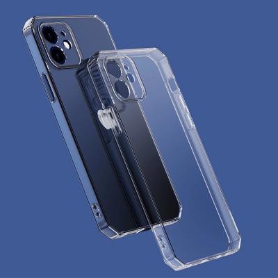 China Anti-fall clear tpu shockproof transparent mobile phone case for iphone 13 huawei xiaomi samsung for sale