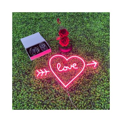 China Buildings LOVE personalized neon sign led acrylic lightweight wedding led neon sign for sale