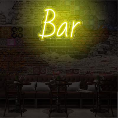 China Buildings BAR NEON SIGN glowing letter dropshipping custom neon acrylic sign led cable customized led neon bar sign for sale