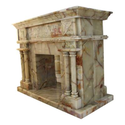 China Modern Cheap Price Luxurious Marble Mantel Decorative Fireplace For The Tasteful for sale