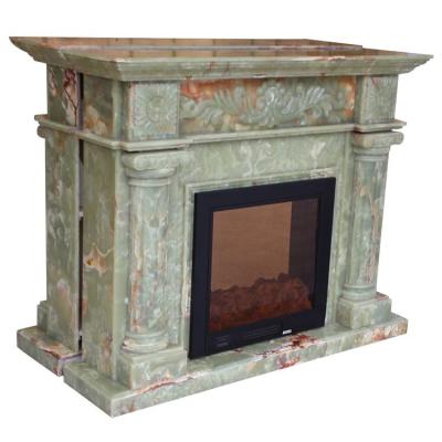 China 2020 Modern Most Popular Vintage Marble Fireplace Mantel Classic For Decorate Home for sale