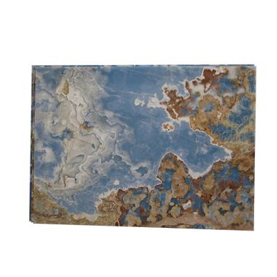 China Modern Best Selling Blue Ceramic Tile Flooring Stone Wall Cladding Marble Tile And Slab For Flooring for sale