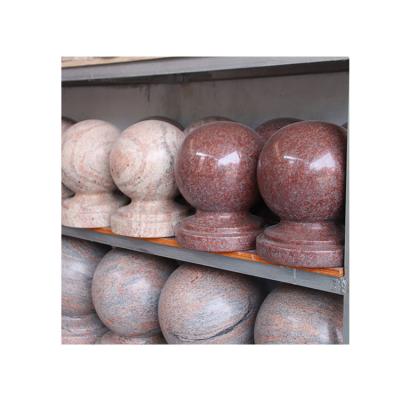 China China Modern Pure Absolute Black/Grey Granite Manufacturing Stone Ball Yellow/White for sale