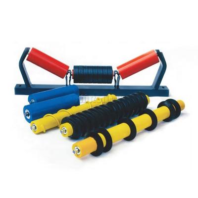 China Support Conveyor Rollers Conveyor Troughing Waiting Rollers, Pipe Roller Support for Belt Conveyor Idler Set for sale