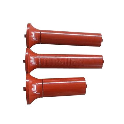 China Belt Conveyor Waterproof Dustproof Heat Insulated Waiting Roller Flanged Bearing Housing Roller for sale