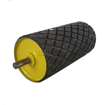 China Factory Manufacturer Belt Conveyor Pulley Industrial Pulley Conveyor Head Rubber Trailing Pulley for sale