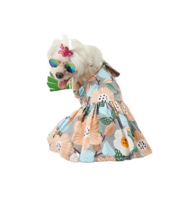 China Summer Sustainable Pet and Dog Skirt Doll Collar Dress Spring Clothes Pet Supplies for sale