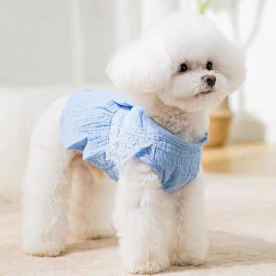 China 2022 Summer Spring/Pet Skirt Petal Lace Petal Skirt Dog Princess Skirt Viable for sale