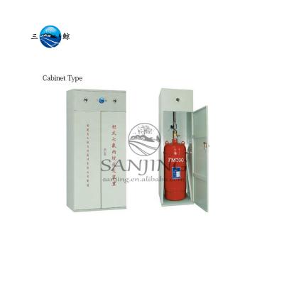 China Double Door Cabinet FM200 Fire Suppression System With 40L Brass Head for sale