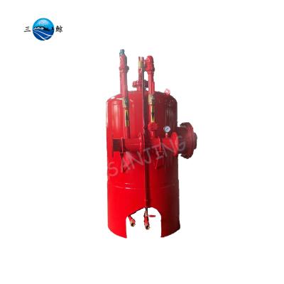 China Cast Iron Vertical Fire Fighting System Foam Bladder 500KG Fire Foam Tank for sale