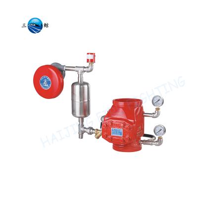 China Grooved Type Automatic Fire Alarm Check Valve Fire Sprinkler System SJ-ZSFZG100 for sale