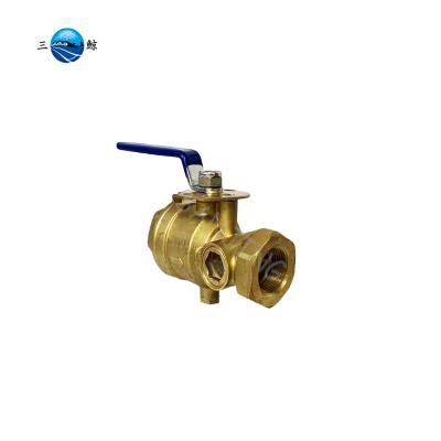 China Brass New Design Turkey Brass Water Drain Inspection Test Valve for sale