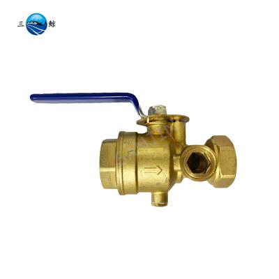 China 1 inch zone control valve drain and test brass device for sale