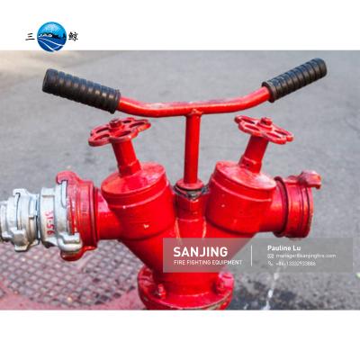 China SANJING GOST Fire Department Connection / Water Splitter 500GPM for sale