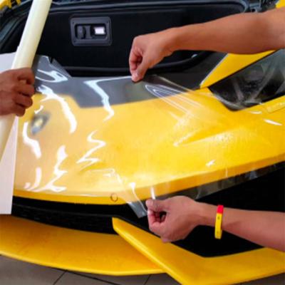 China 9.5mil Thick 1.52x15m TPU Self Adhesive High Quality Anti-yellow Non-yellow Glue Paint Protection Super Glossy Film for sale