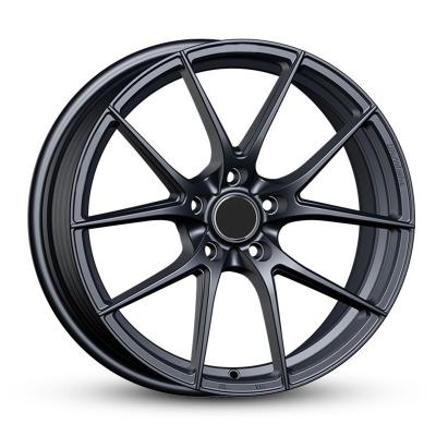 China Passanger Car/SUV/OFFROAD/SPORTS CAR /RACING CAR. Hot Selling 17x7.5 18x8.0 Offset 35 38ET 66.56mm 5x112 5x114.3 5x120 Matte Black Flow-Shaped Car Wheels for sale