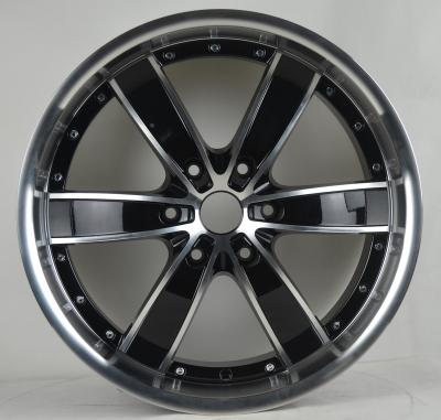 China Passanger Car 618 Inch 20*8.5 Black Exterior Alloy Wheels 6 Holes Structure Wheels Black Exterior Aluminum Wheels for sale