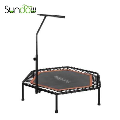 China Without Protective Net Perfect Quality Mini Trampoline For Kids With Handrail Indoor Fitness Trampoline Sale For Kids for sale