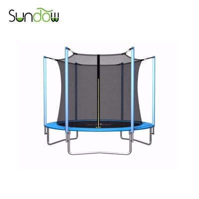 China PE& New Attractive Large Terylene Luxury Indoor Trampoline With Safety Net for sale