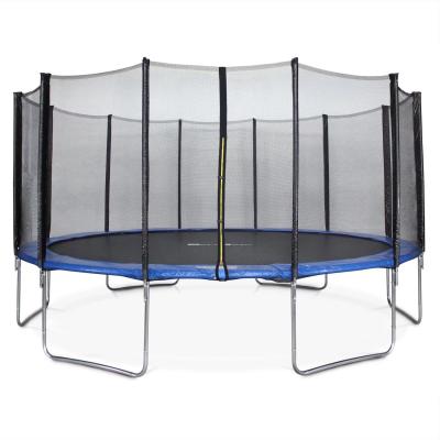 China New High Quality ALLOY STEEL Bule Around Active Trampoline With Enclosure Safety Net for sale