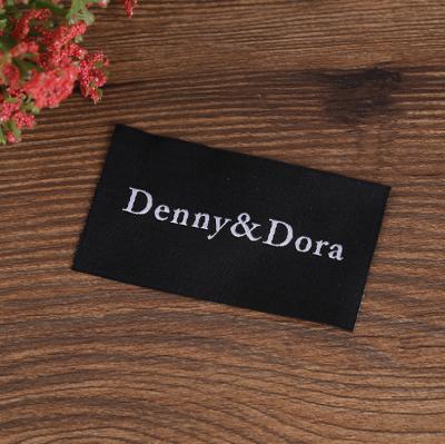 China 2020 Sustainable Fashionable Pure Cotton Woven Label For Handbags for sale