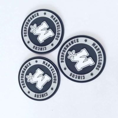 China Custom Soft Rubber 3D Apparel PVC Patches Hang Tags Rubber PVC Badge Pet Labels For Shoes And Bags Zx-00102 for sale