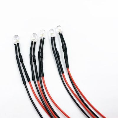 China OEM ODM Electronic Wire Harness With 10mm 5mm Red White 8mm Blue Light Flashing 3V5V6V12V24V Lamp LED Driver Light Diode for sale