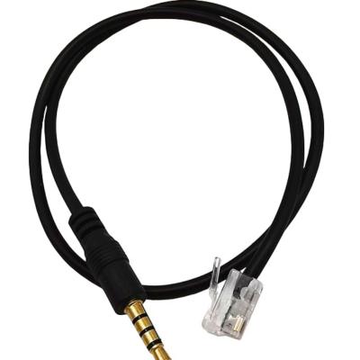 China Telecom Computer Multimedia DEM ODM UTP Cable Network RJ45 RJ11 CAT6 6P6C 4P4C to 3.5mm Male Plug Headset Adapter Audio Cable for sale