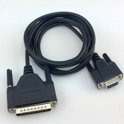 China COMPUTER RS232 DB9 To DB25 Serial Cable Customized Video Signals Transmission VGA Cable Harness Set for sale