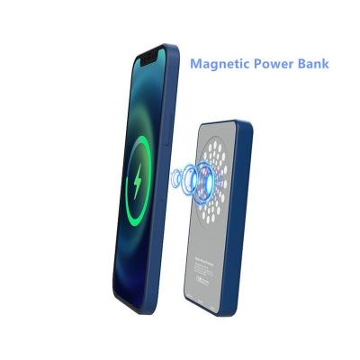 China Not Only A Power Charger But Also Phone Desk Stand 15w Ultra-thin Mini Portable Radio Charging Magnetic Charger Power Bank For Iphone 12 Fast Charging 12pro Max 12 for sale