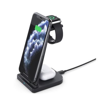 China Portable Foldable Wireless Charger+Desk Stand 15w Phone Wireless Chargers wholesale with factory price for sale