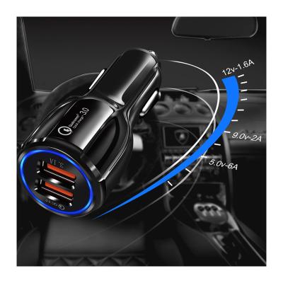 China Dual / 2 Mini Car Usb Charger Fast 2 Mini Car Usb Charger Fast 2 Wholesale Left Port Usb Fast Car Charger Mobile Phone Charger for sale