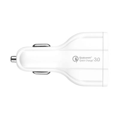 China Type Dual / 2 Usb Car Charger Adapter Left Fast Charging Dual C Qi3.1 Phone Car Chargers Fast Charger for sale