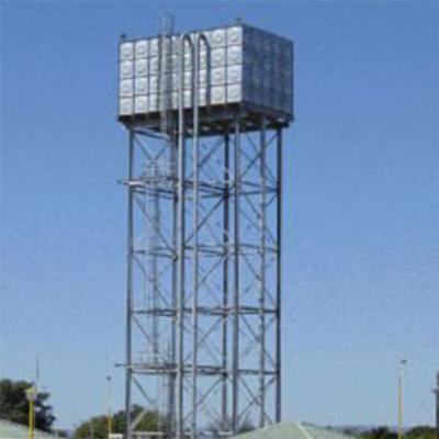 China Easy Operation Good Quality Elevated Water Treatment Water Storage Tank With Steel Tower for sale