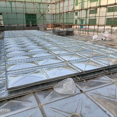 China New Arrival High Quality Construction Fire Fighting Roof HDG Water Storage Tank Easy Operation for sale