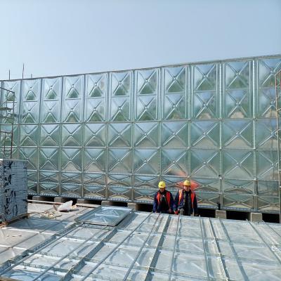 China Easy Operation Lightweight Rectangular Hot Dipped Galvanized Molded Water Storage Tanks for sale