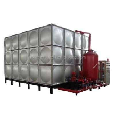 China Multi function storage grp stainless steel sectional water tank for sale for sale