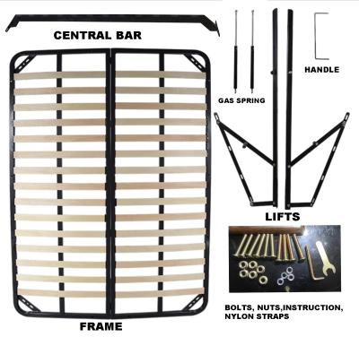 China 2021 UK MARKET'S BEST QUEEN SIZE GAS LIFT MODERN BED FRAME 4.6FT MODERN HOT-SELLING BED FRAME WITH STORAGE for sale